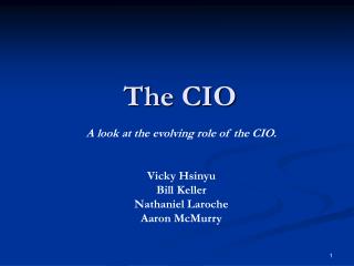 The CIO