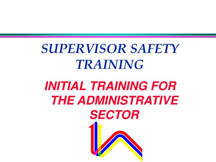 supervisor safety training