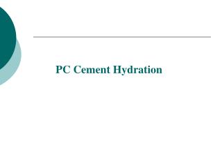 PC Cement Hydration