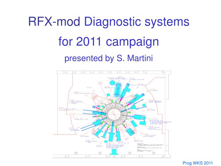 rfx mod diagnostic systems for 2011 campaign presented by s martini