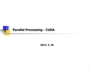 parallel processing cuda