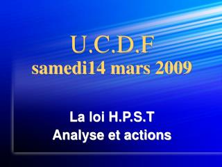 la loi h p s t analyse et actions
