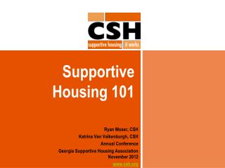 Supportive Housing 101