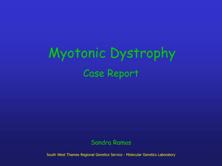myotonic dystrophy