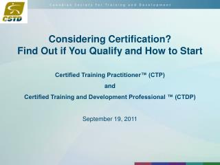 Considering Certification? Find Out if You Qualify and How to Start