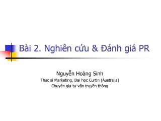 b i 2 nghi n c u nh gi pr