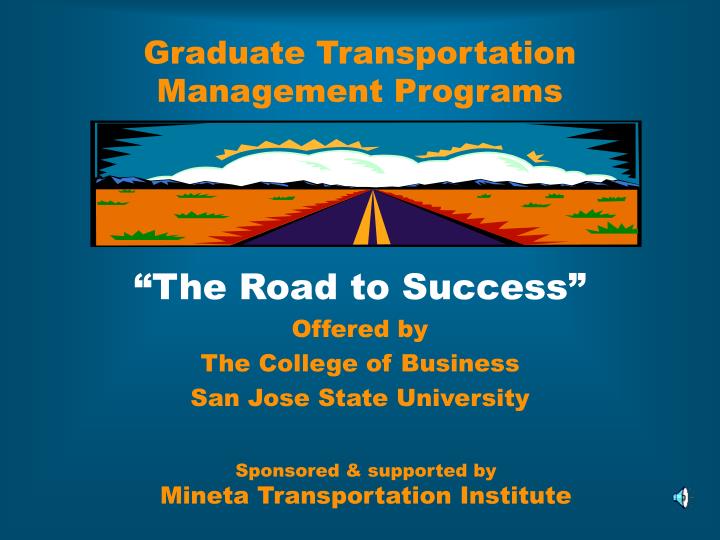 graduate transportation management programs