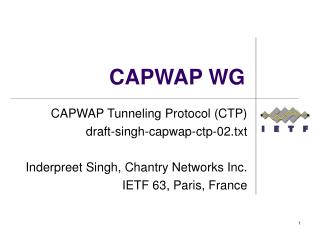 CAPWAP WG