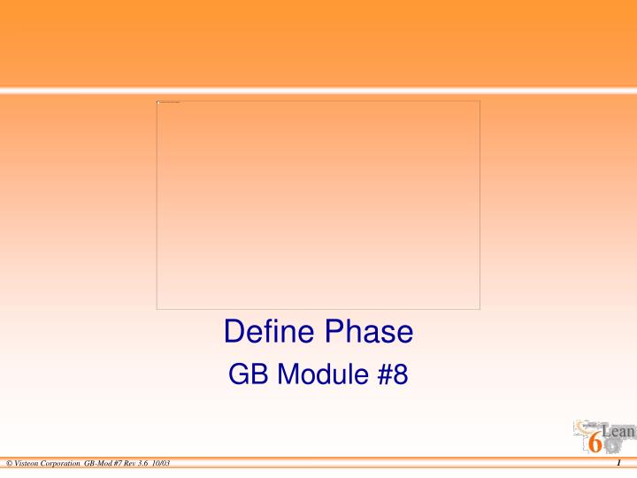 define phase gb module 8