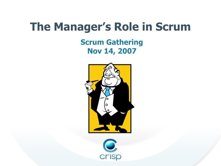 the manager s role in scrum