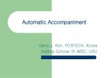 Automatic Accompaniment - slide 1