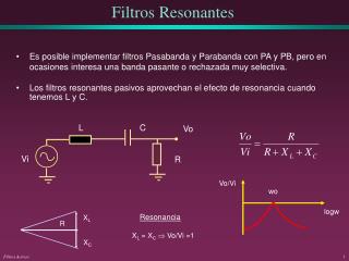 filtros resonantes