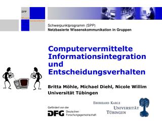 computervermittelte informationsintegration und entscheidungsverhalten