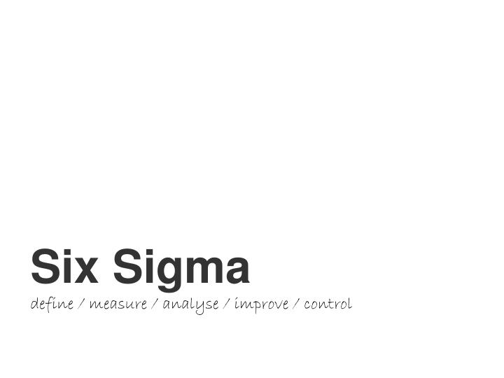 six sigma