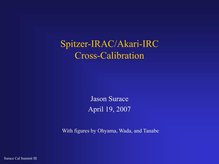 spitzer irac akari irc cross calibration