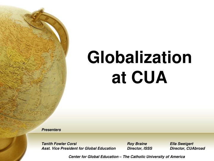 globalization at cua