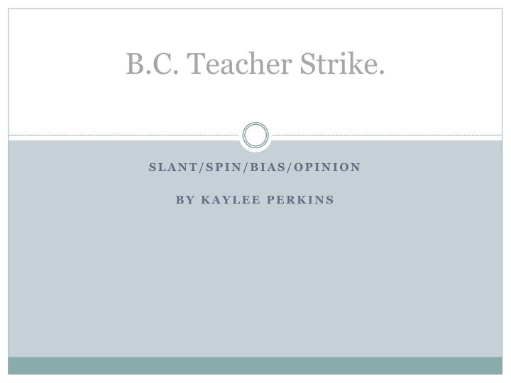 b c teacher strike