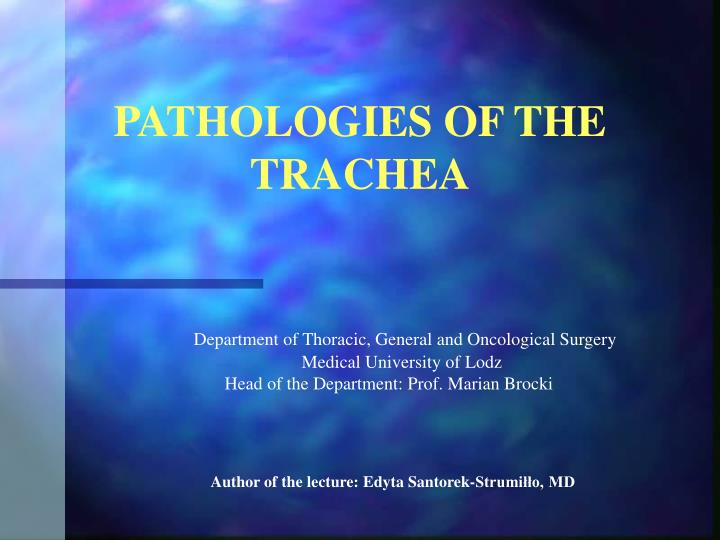pathologies of the trachea