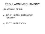 REGULAČNÍ MECHANISMY - slide 1