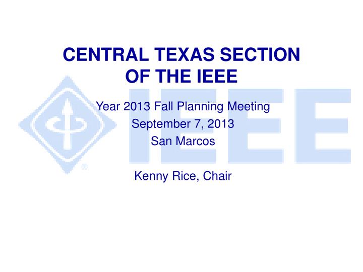 central texas section of the ieee