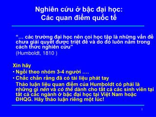 nghi n c u b c i h c c c quan i m qu c t