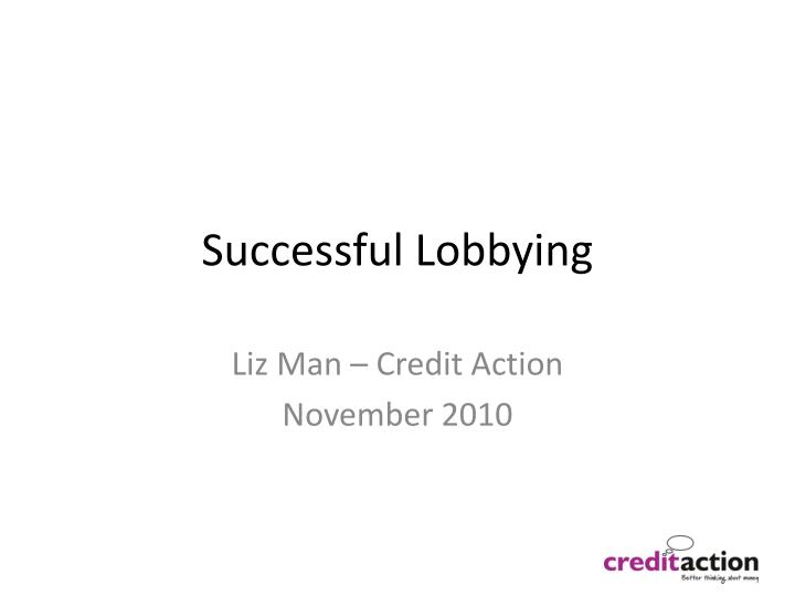 successful lobbying