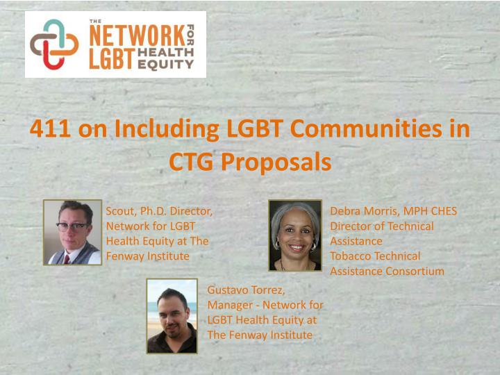 411 on including lgbt communities in ctg proposals