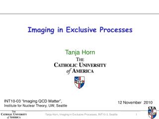 Imaging in Exclusive Processes