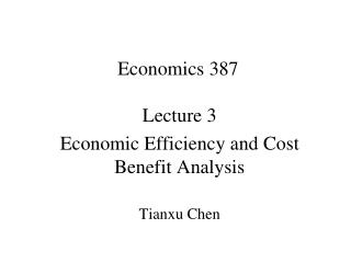 Economics 387