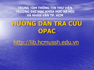 h ng d n tra c u opac