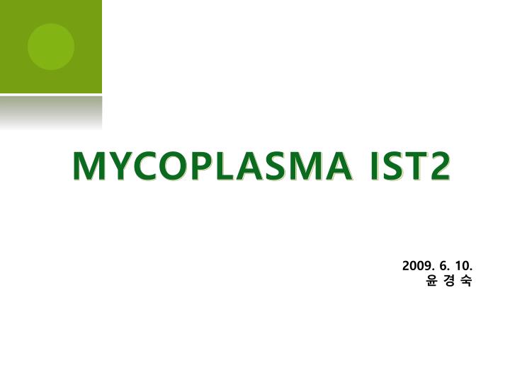mycoplasma ist2
