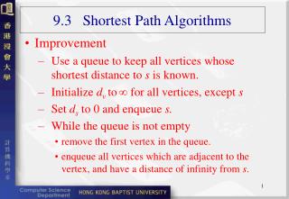 9.3 Shortest Path Algorithms