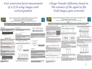 Fast conversion factor measurement of a CCD using Images with vertical gradient