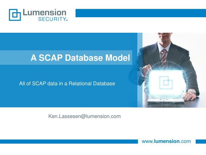 a scap database model