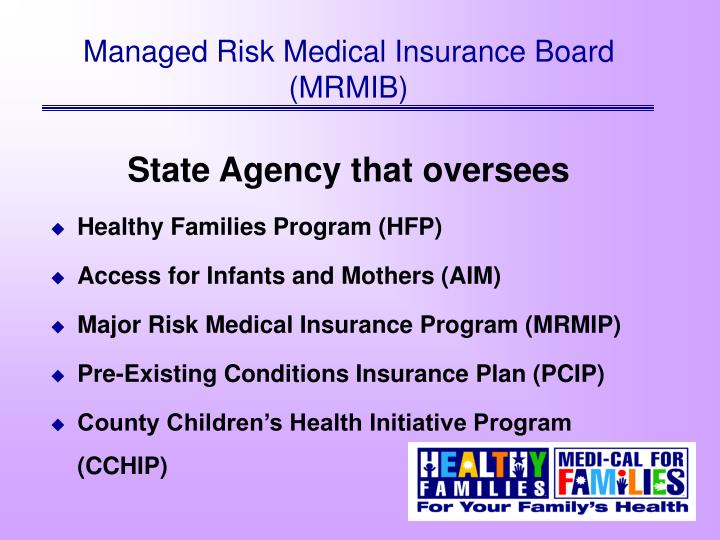 managed risk medical insurance board mrmib