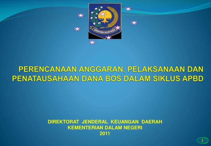 perencanaan anggaran pelaksanaan dan penatausahaan dana bos dalam siklus apbd