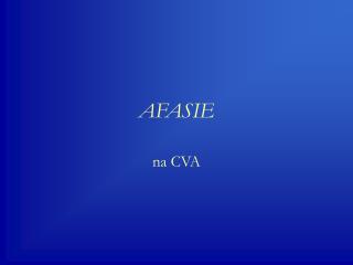 afasie