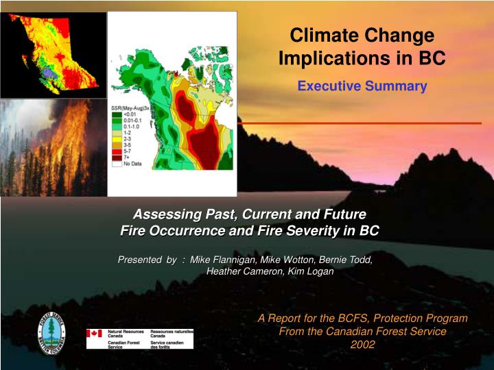 climate change implications in bc executive summary
