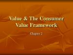 Value &amp; The Consumer Value Framework - slide 1