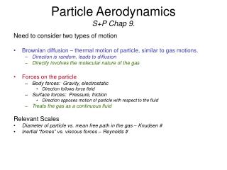 Particle Aerodynamics S+P Chap 9.