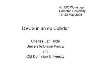 DVCS in an ep Collider