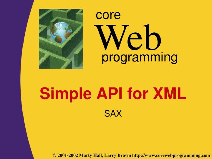 simple api for xml