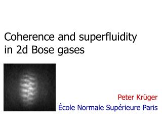 Coherence and superfluidity in 2d Bose gases