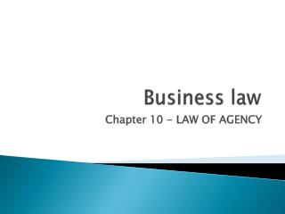 Business law