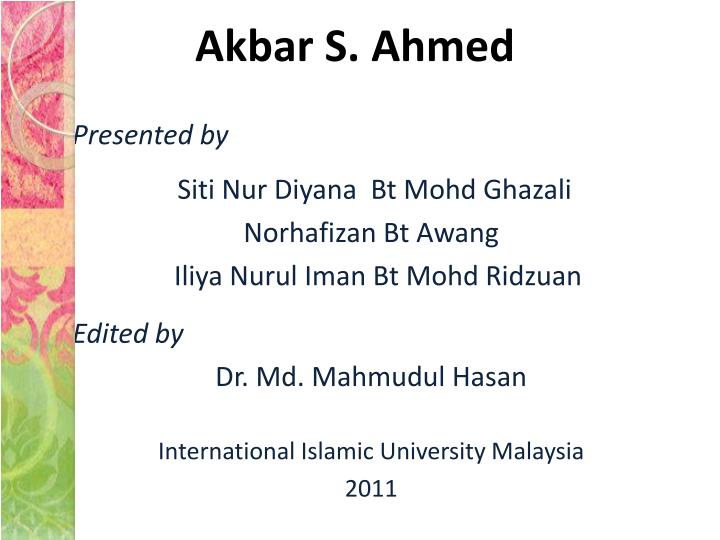 akbar s ahmed