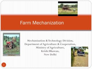 Farm Mechanization