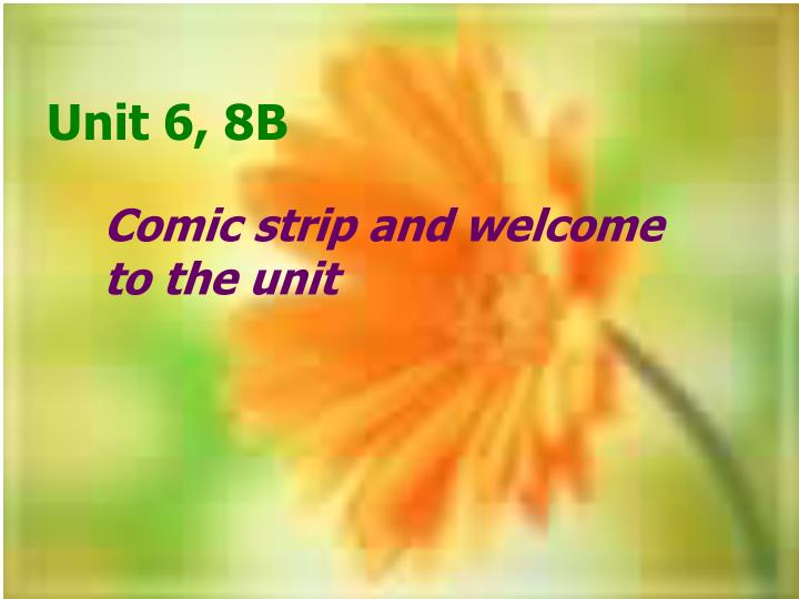 comic strip and welcome to the unit