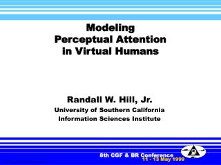 Modeling Perceptual Attention in Virtual Humans
