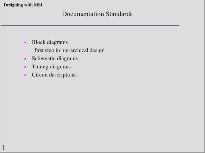 documentation standards