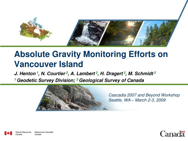 absolute gravity monitoring efforts on vancouver island